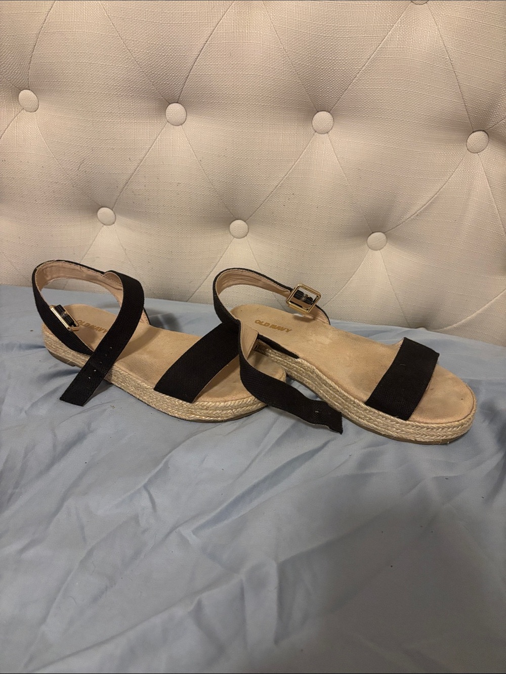 Black Espadrille Slingback Sandals - Women